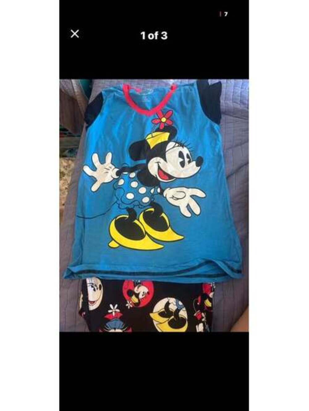 Disney Minnie Mouse Pajama Set Size Medium (8-10)